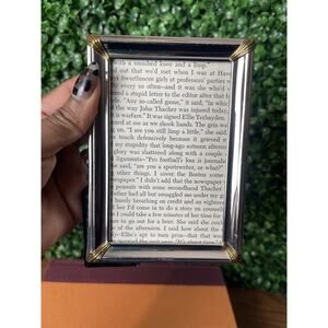 Silver & Gold Picture Frame Holds 3.5x5 Photo Console Table Decor Bedroom Decor